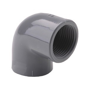 Skruvkoppling 90° böj PVC R100/4"