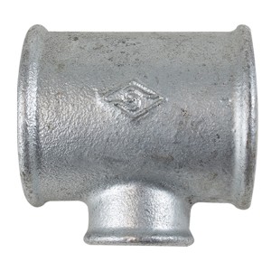 T-koppling för minskning galvaniserad muff x muff x muff  R40/1½" x R40/1½" x R32/1¼"