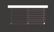 Solskydd pergola Bioclimatic varia framåtlutande par, modul 1 inlägg