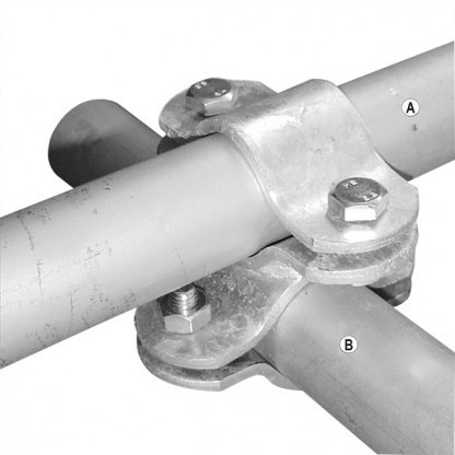 Kryssklämma A1¼"x B1", med 4 bultar M10x25 pris/10st/paket